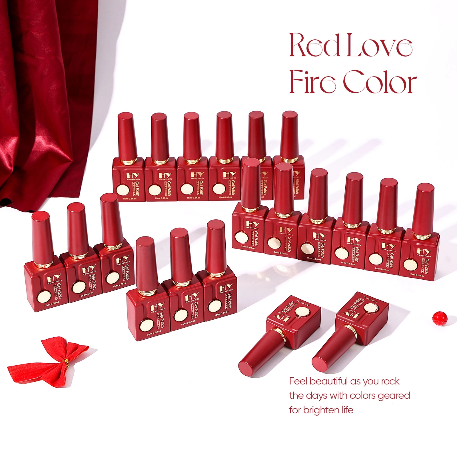 Romantic-Red-Gel - Hanyinails Romantic Red Gel - Hanyinails