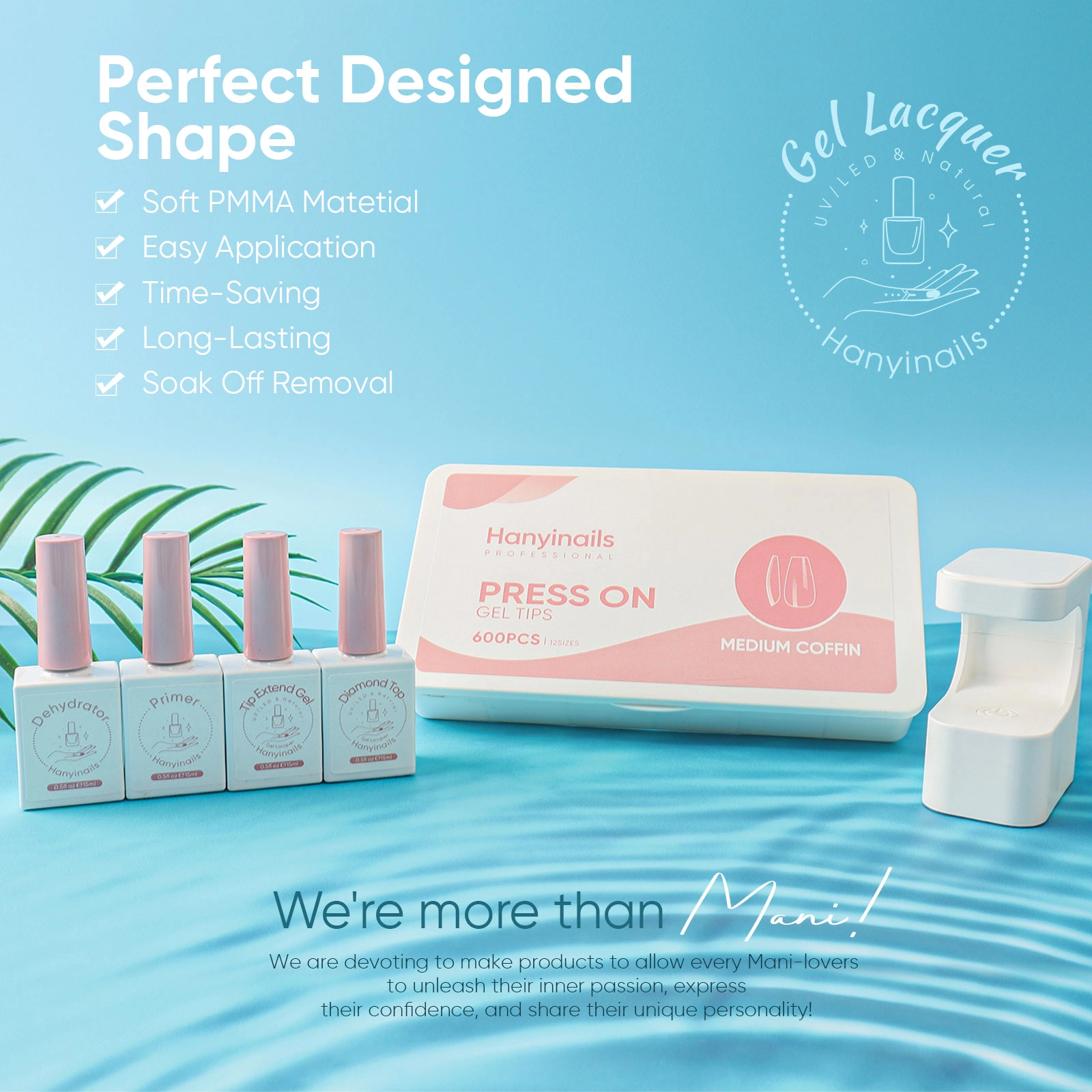 salon-quality-soft-nail-kit-medium-coffin - Hanyinails salon quality soft nail kit medium coffin - Hanyinails