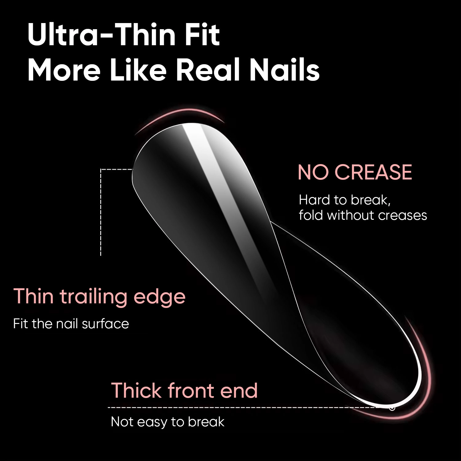 Short square nail shape - Hanyinails