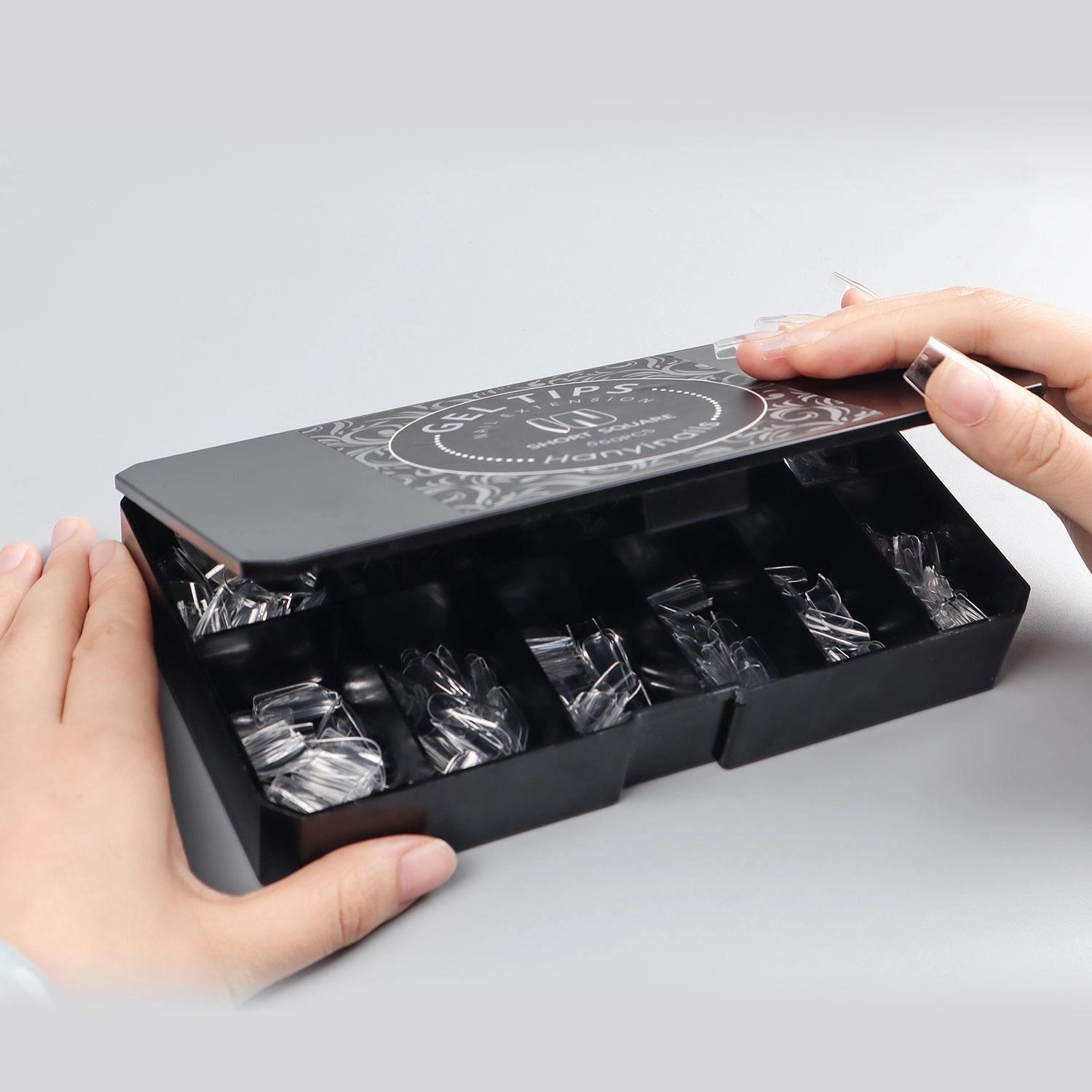 Short square nail tips for beginners - Hanyinails