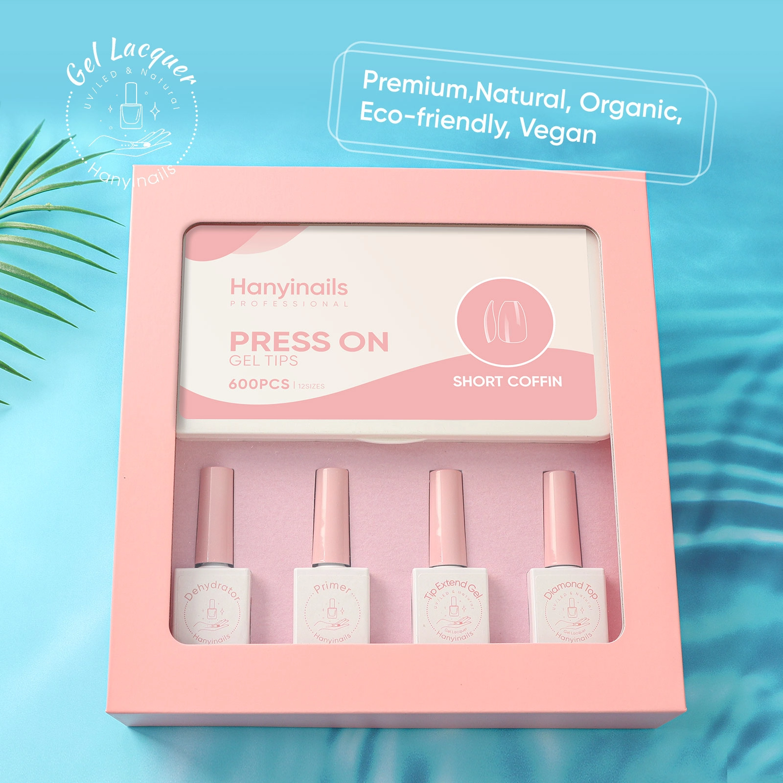 Набор для наращивания ногтей мягким гелем с лампой - Hanyinails Набор для наращивания ногтей мягким гелем с лампой - Hanyinails