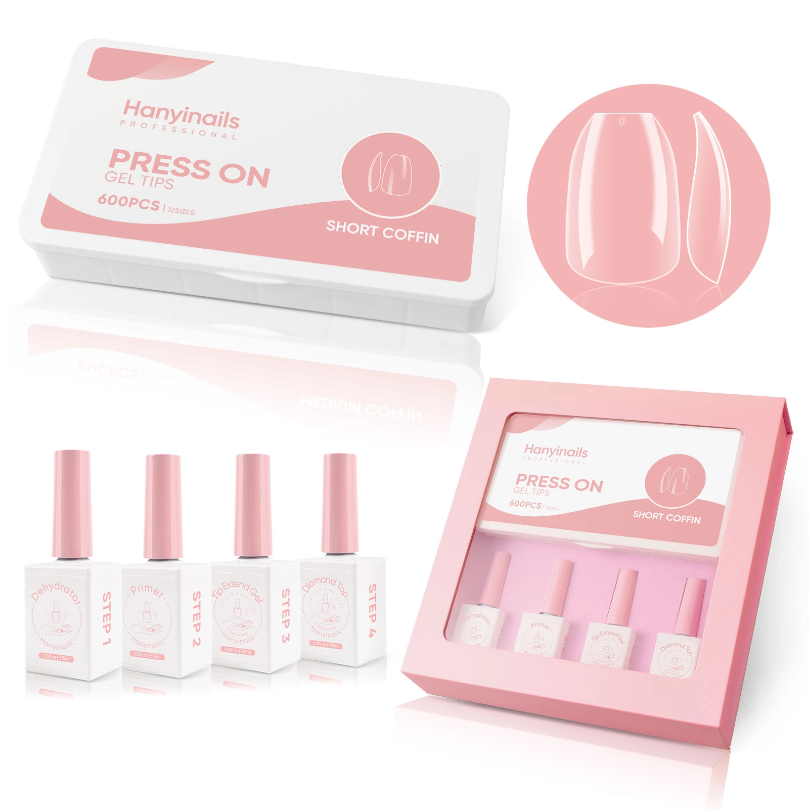 soft gel nail kit - Hanyinails