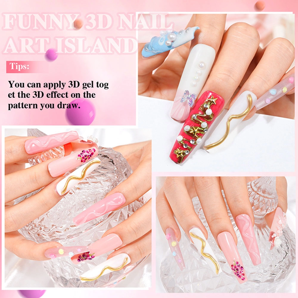 сильный-стразы-гель-УФ-светодиод - Hanyinails прочный гель со стразами UV LED - Hanyinails