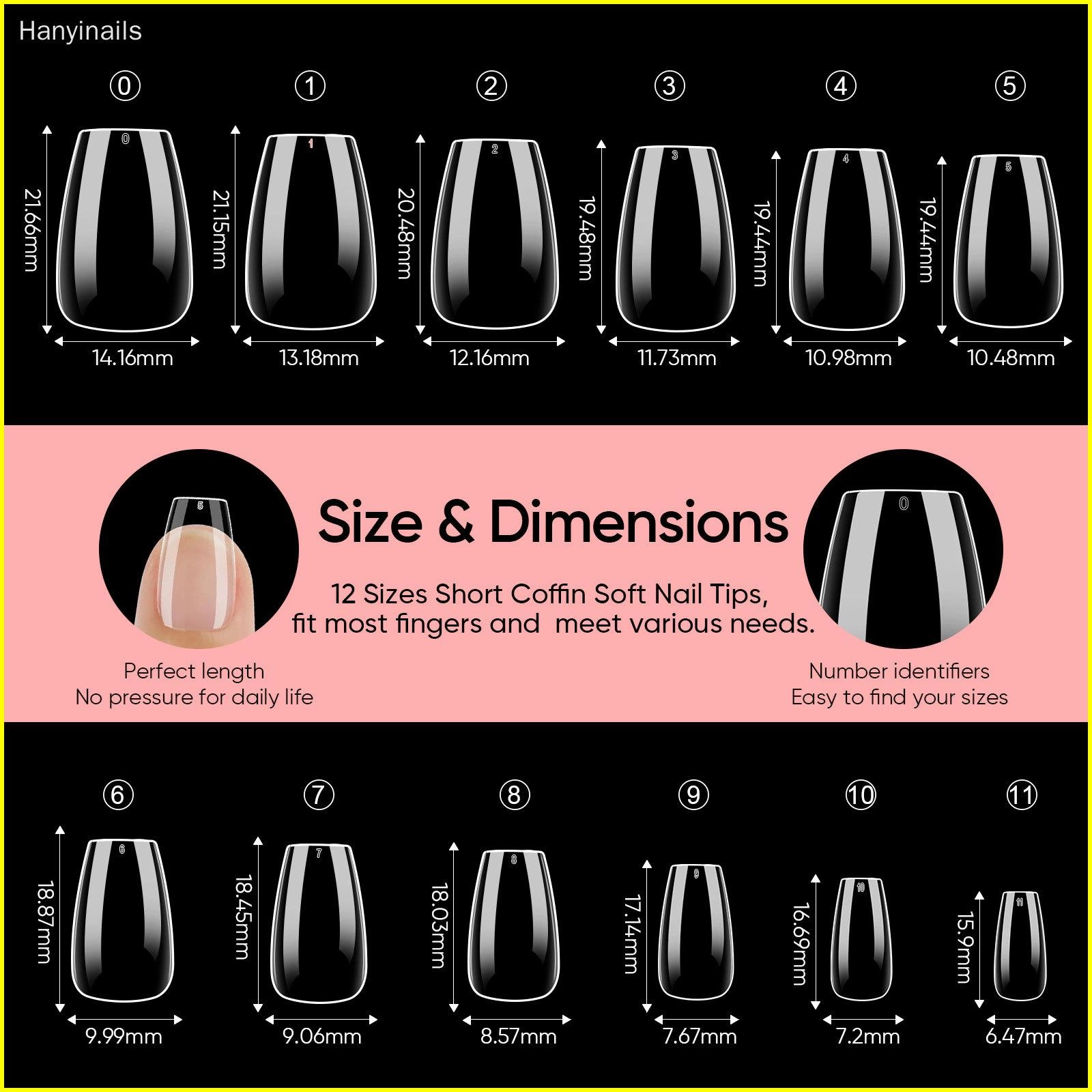 tapered-square-short-coffin - Hanyinails tapered square short coffin - Hanyinails