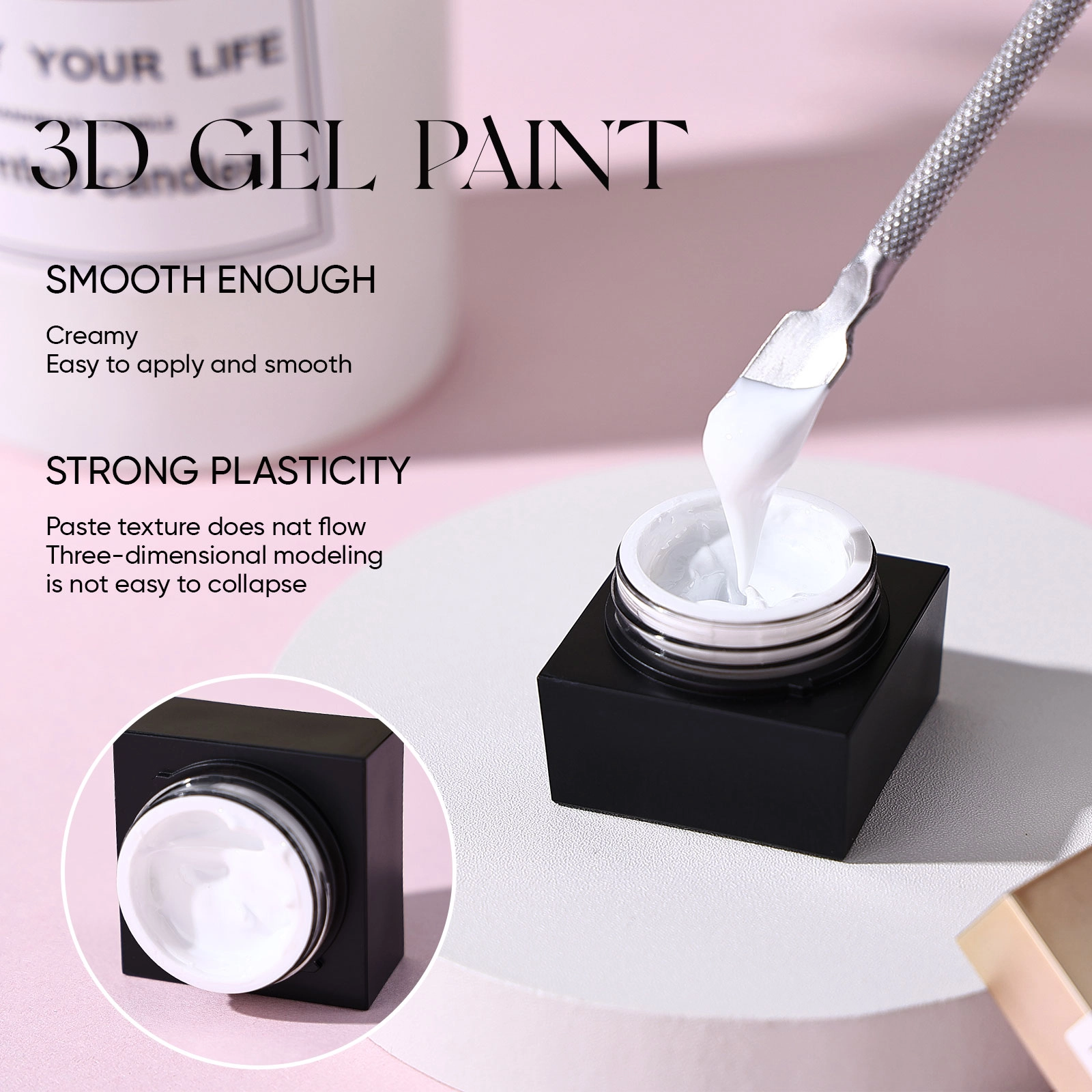 textured nail gel - Hanyinails