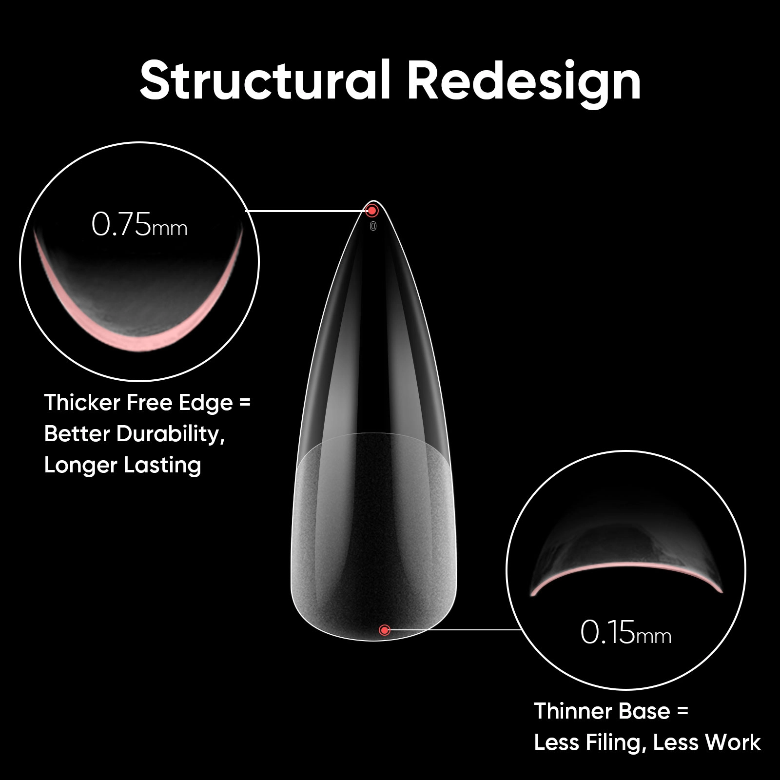 transparent-nail-tips-with-soft-curve - Hanyinails transparent nail tips with soft curve - Hanyinails