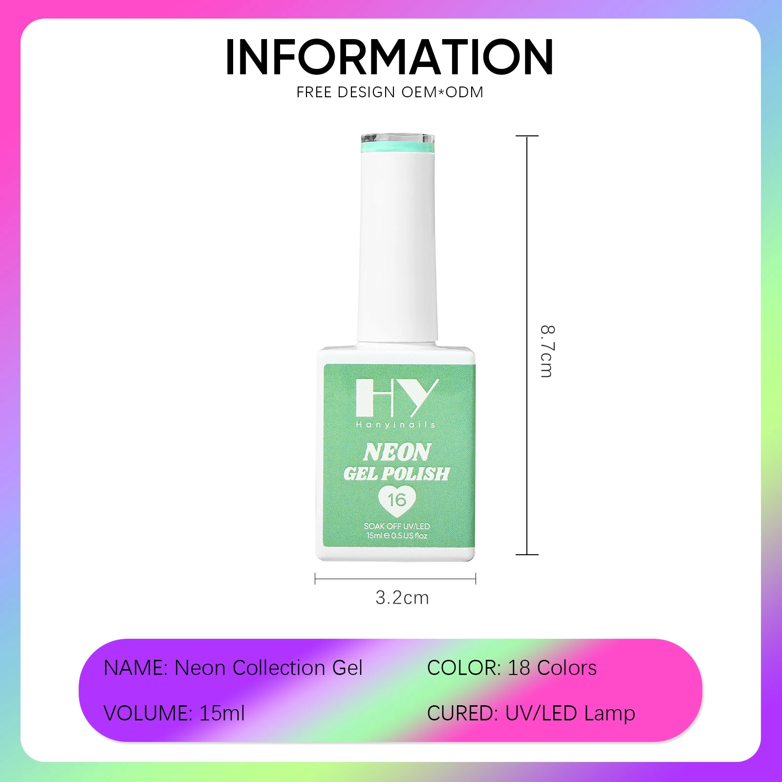 UV neon nail polish - Hanyinails
