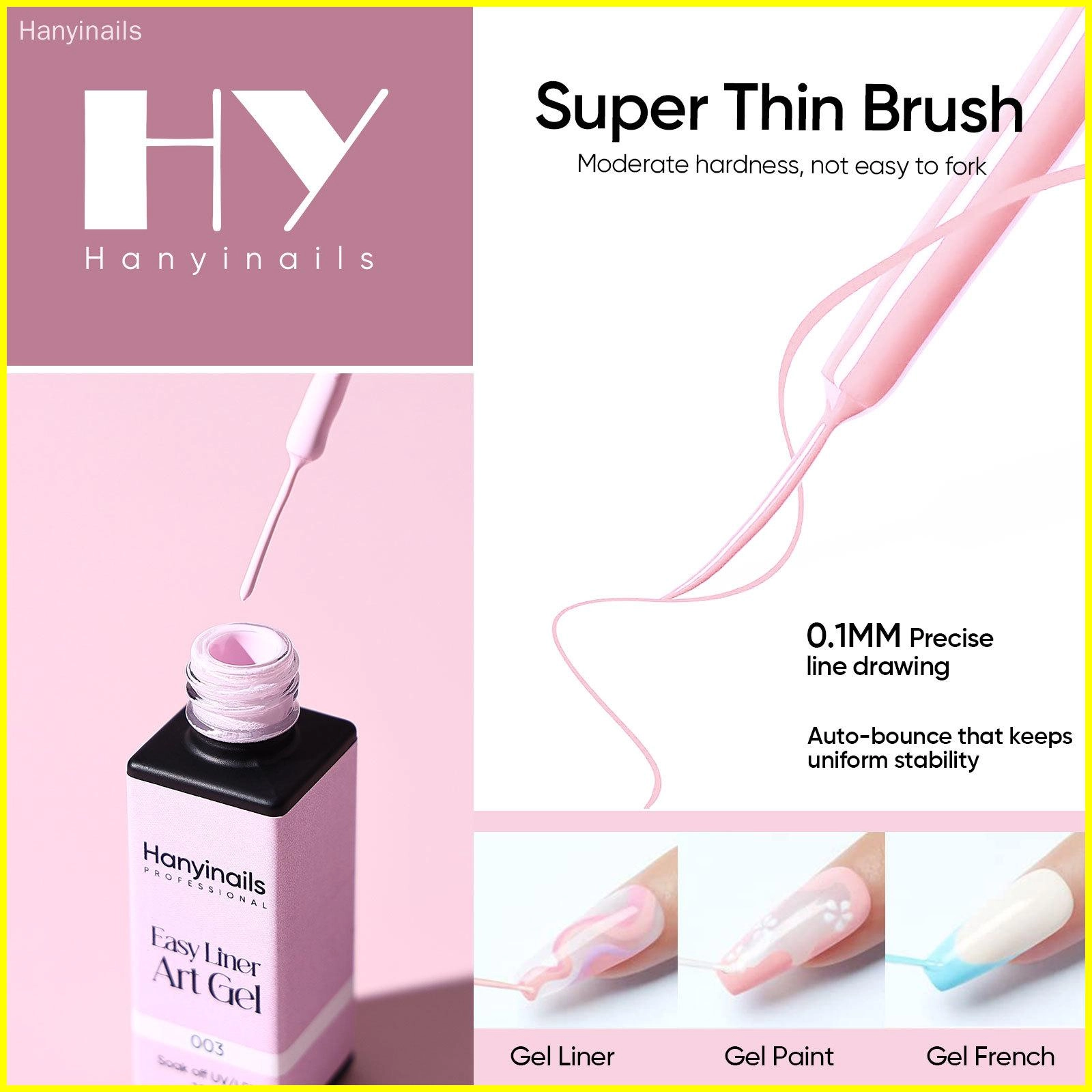 UV Pastel Gel Liner - Hanyinails