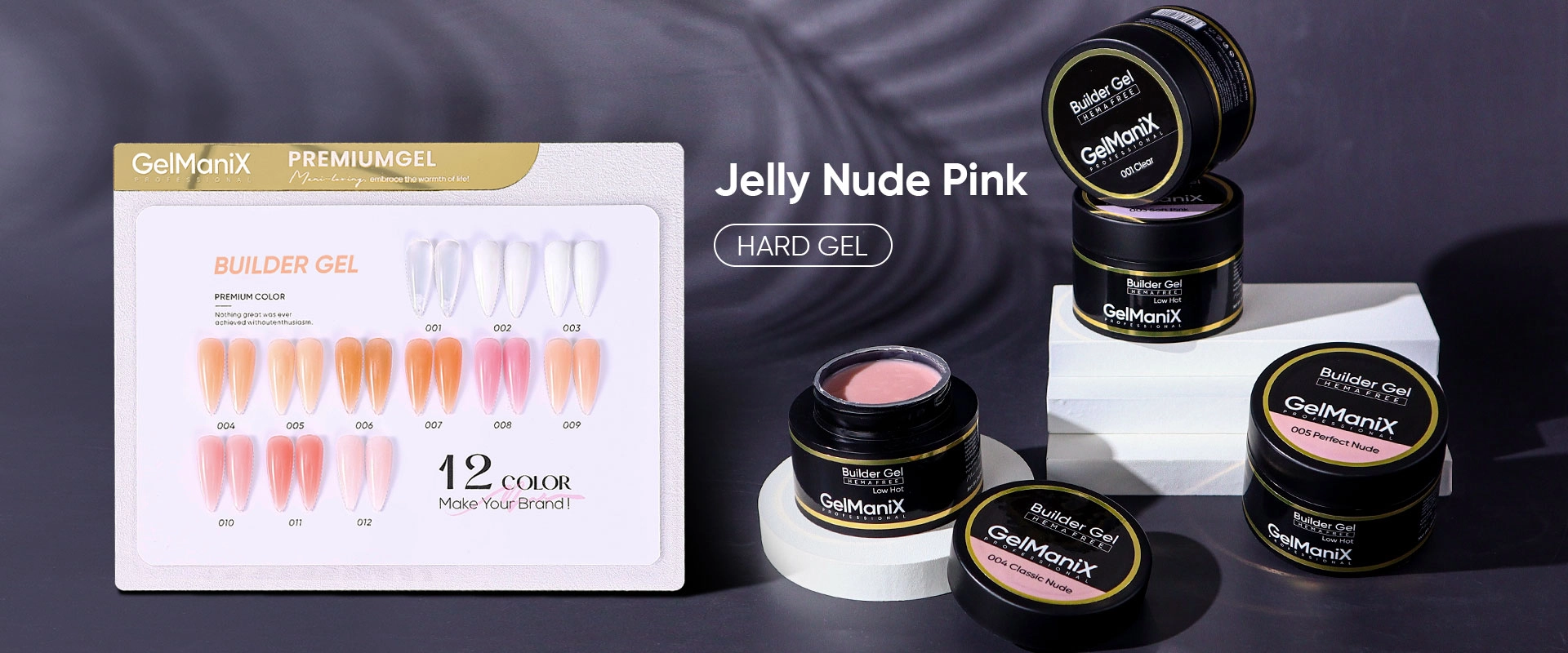 УФ-светодиодный-жесткий-гель - Hanyinails Твердый гель UVLED - Hanyinails