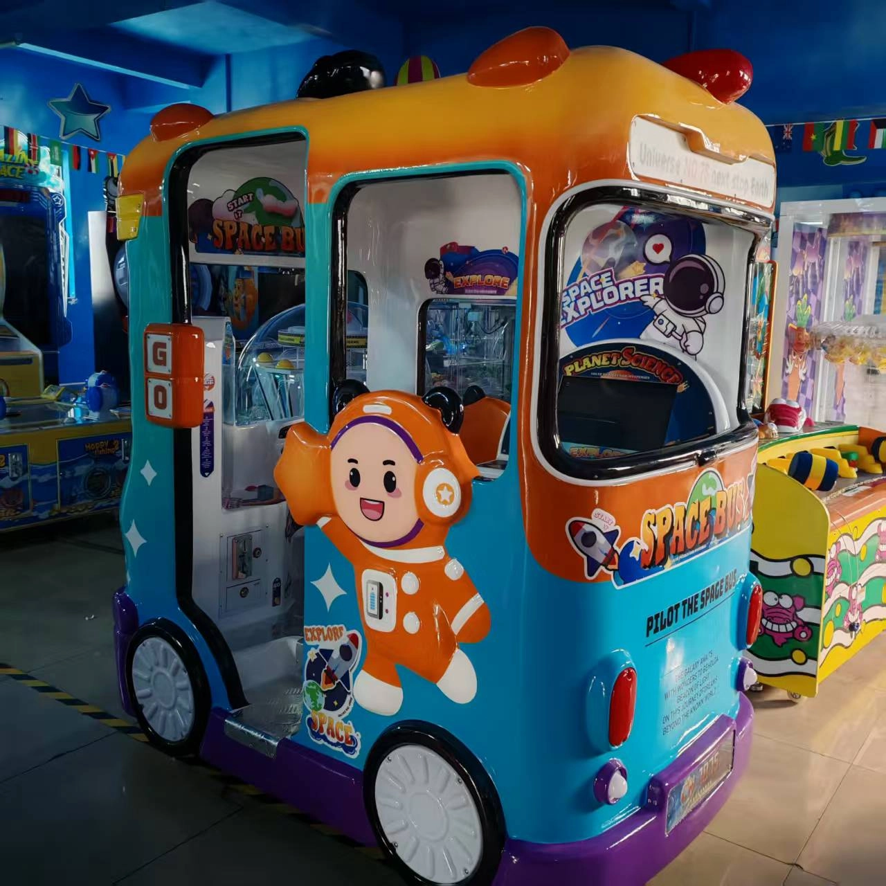 bus theme kiddie ride machine - DINIBAO