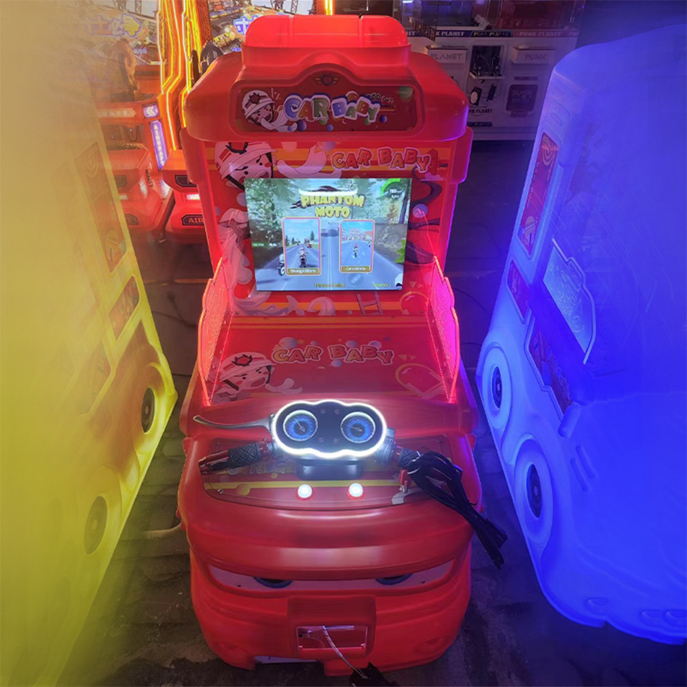 kids racing arcade machine
