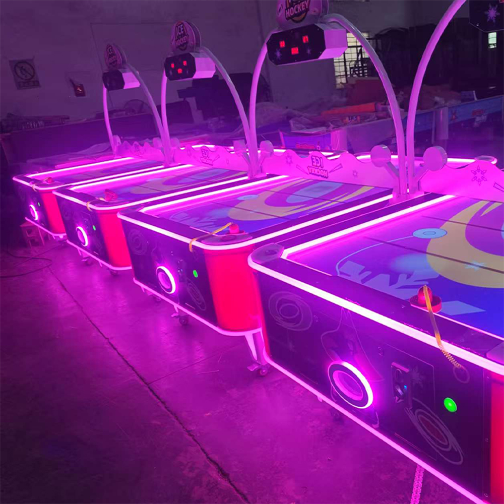 LED air hockey game