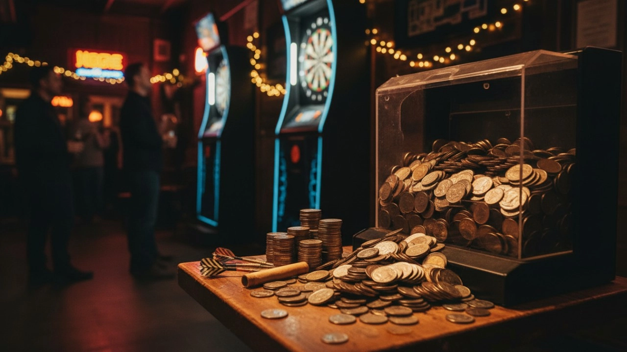coin-operated dart machine revenue