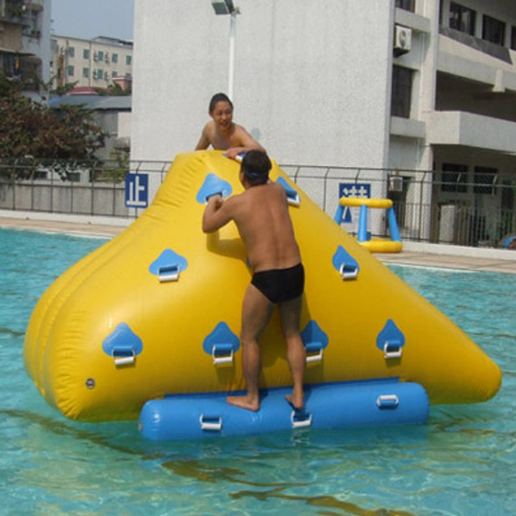 Aufblasbarer schwimmender Eisberg-Kletterrutschen-Ozean für den Sommer (2)