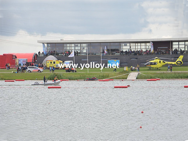 Parcours d&#39;obstacles aquatique gonflable pour la natation en train (3)