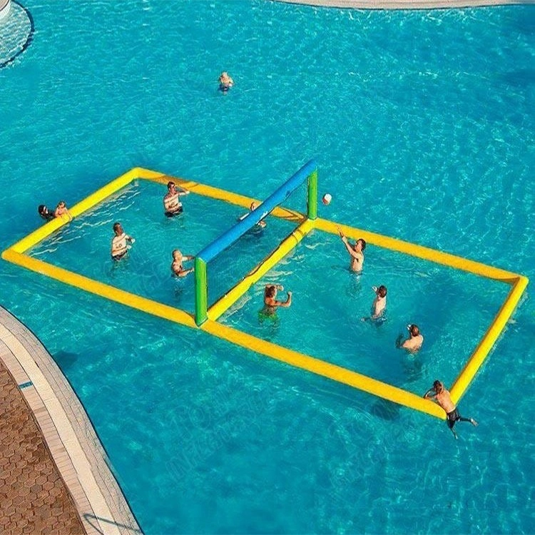 Juguetes para deportes acuáticos flotantes Cancha de voleibol inflable (8)