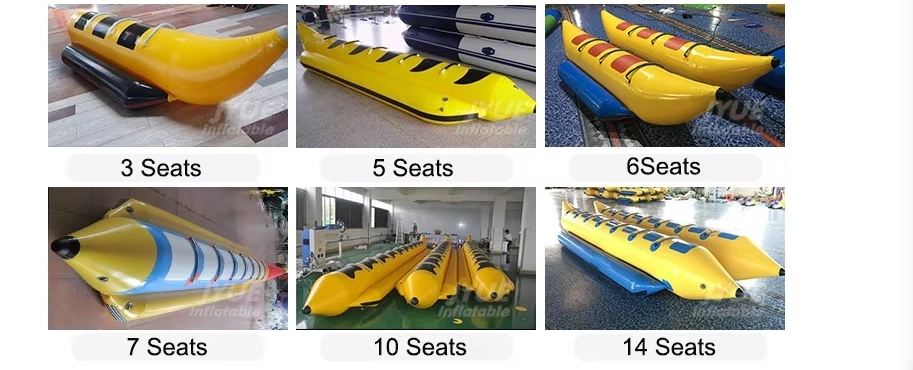 вид надувной банановой лодки