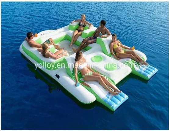 Island inflatable water sofa