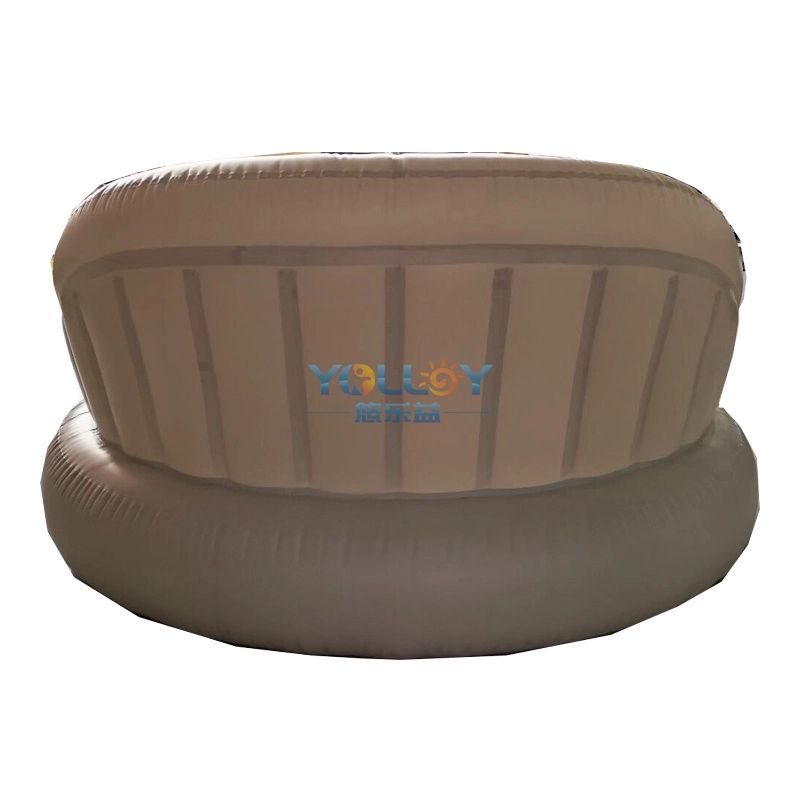 Canapé flottant gonflable d&#39;extérieur pour piscine aquatique avec oreiller pour 3 personnes-5