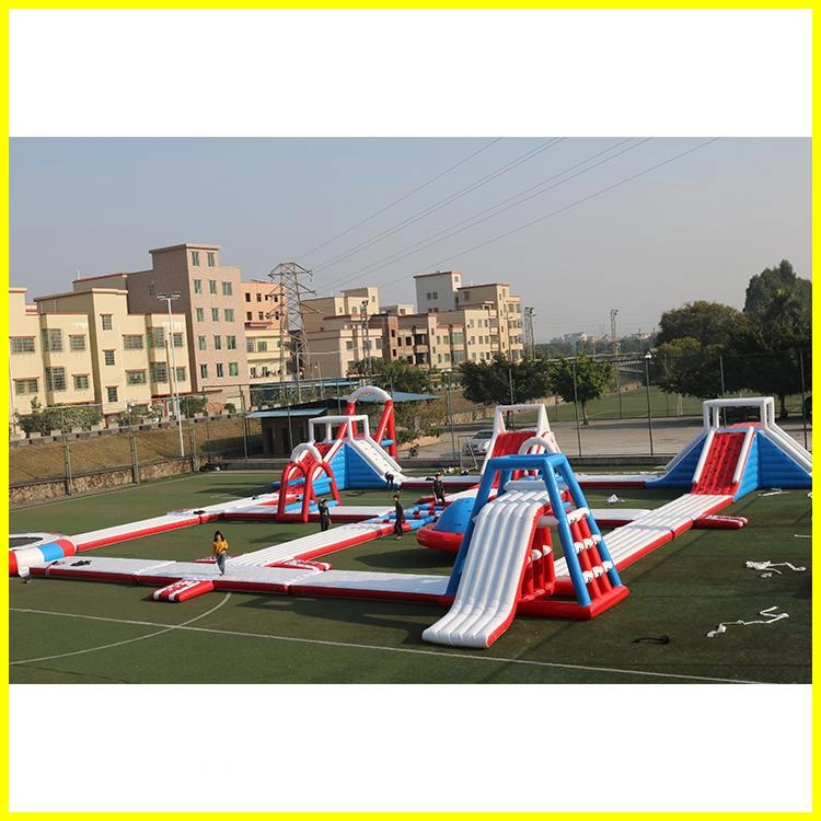 Floating Inflatable Water Park Games For Sea