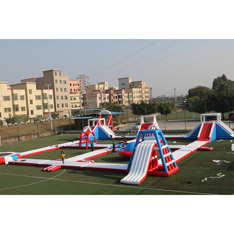 Floating Inflatable Water Park Games For Sea