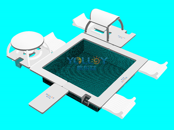 Swimming Inflatable Island Party Dock Swim Platform For Yacht (2)