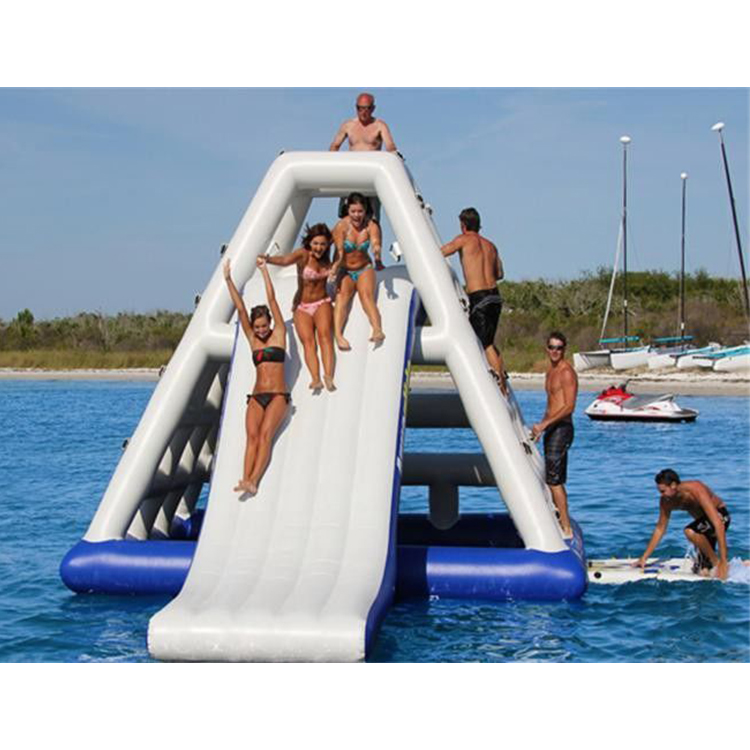 Inflatable Commercial Water Park Jungle Joe Slide And Climb With Blob Combo (5)