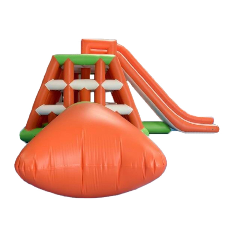 Inflatable Commercial Water Park Jungle Joe Slide And Climb With Blob Combo (3)