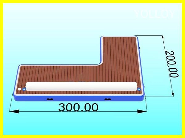 Drop Stitch Inflatable Floating Couch Party Dock Island Platform (3)