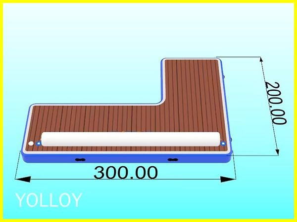 Drop Stitch Inflatable Floating Couch Party Dock Island Platform (3)