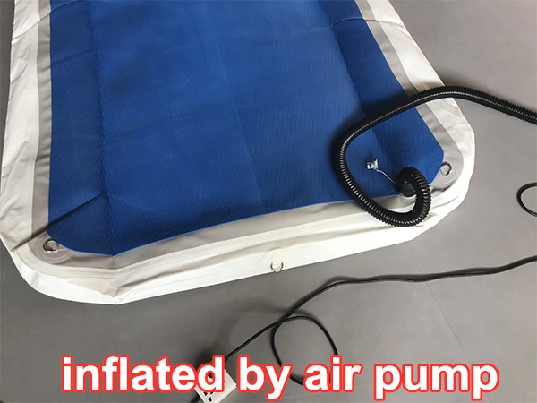 inflated by air pump