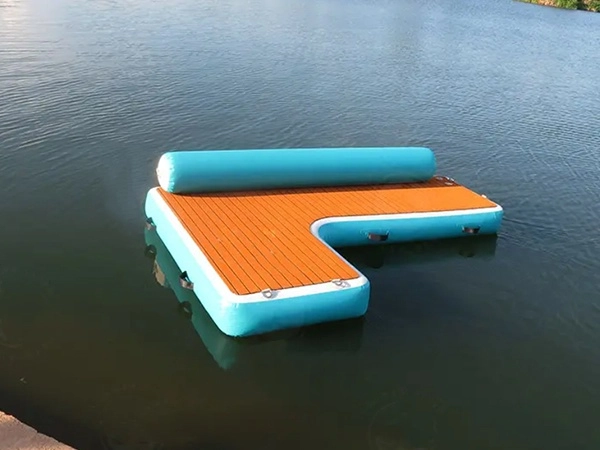 Aufblasbare schwimmende Couch Party Dock Island Platform-2