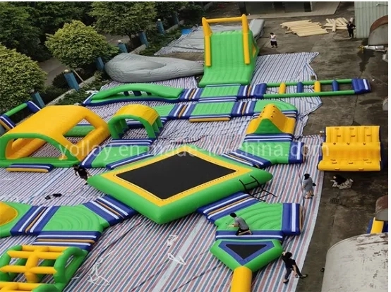 Parque acuático inflable de nuevo diseño de 35 x 35 m (5)