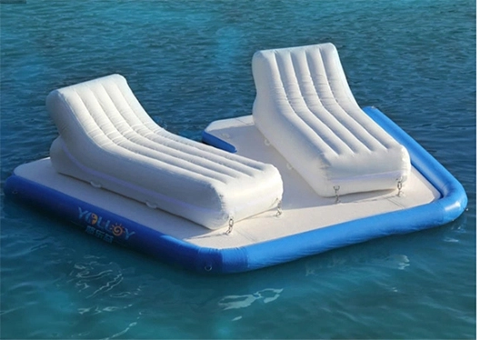 Aufblasbare schwimmende Sofainsel mit Sofa für Yacht