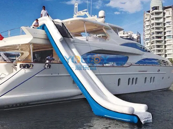 Floating-Yacht-Inflatable-Water-Slide-For-Boat Floating Yacht Inflatable Water Slide For Boat