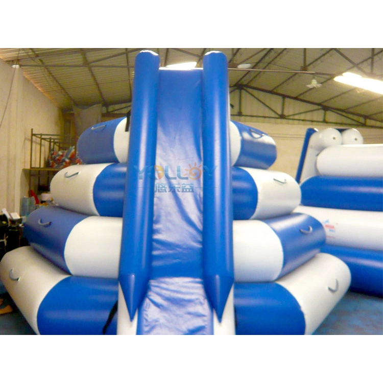 Floating Island Inflatable Climbing Mountain Tower Ladder Slide (4)