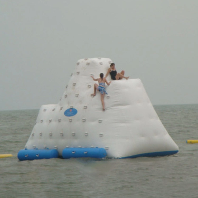 Brinquedo inflável flutuante de iceberg aquático para piscina ou lago (6)