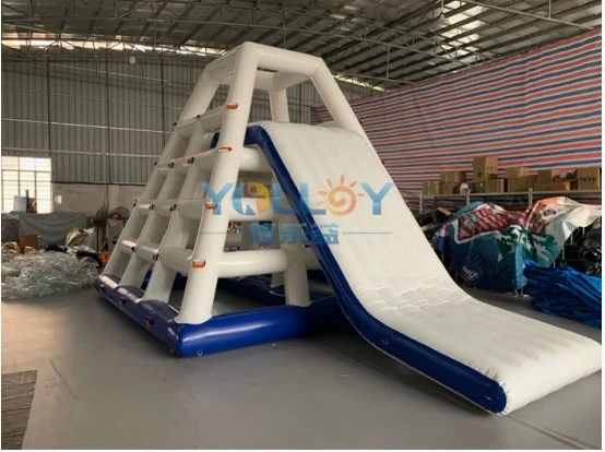 Inflatable jungle joe climbing tower with slide for water fun