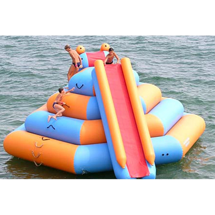 Floating Island Inflatable Climbing Mountain Tower Ladder Slide (2)