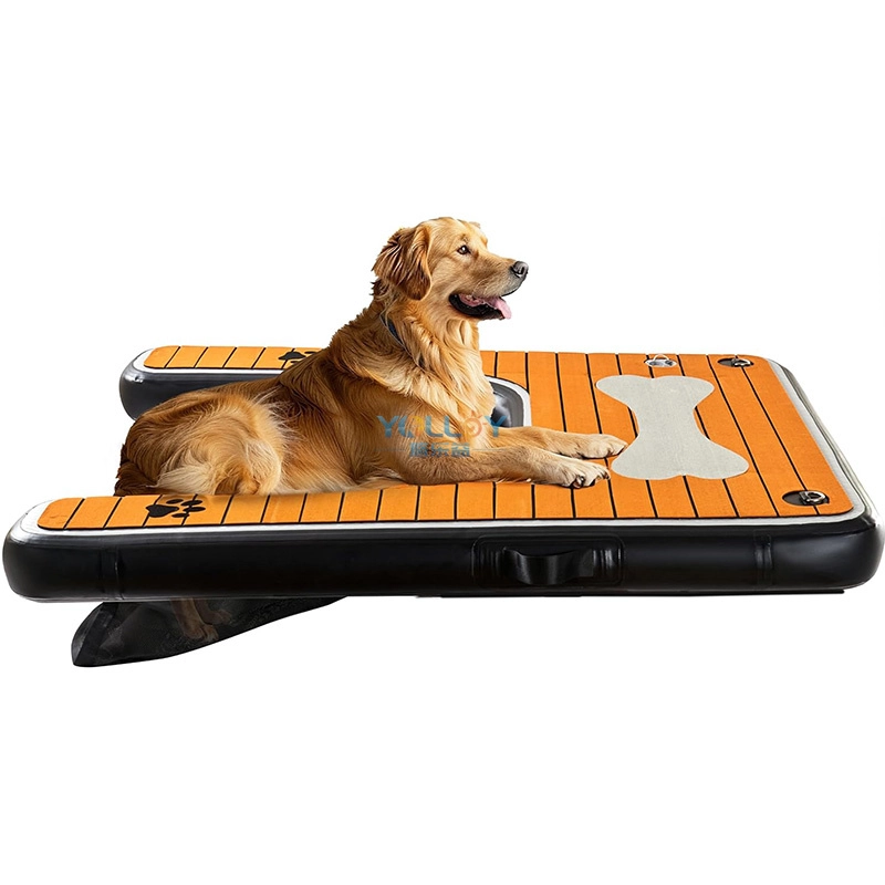 Inflatable Floating Boat Dock Water Ramps for Dogs Pup Plank