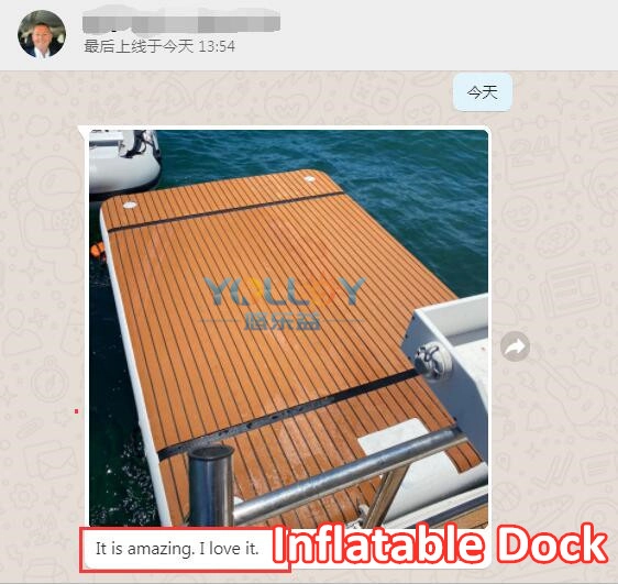 inflatable floating dock