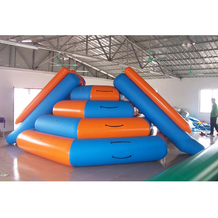 Floating Island Inflatable Climbing Mountain Tower Ladder Slide (3)