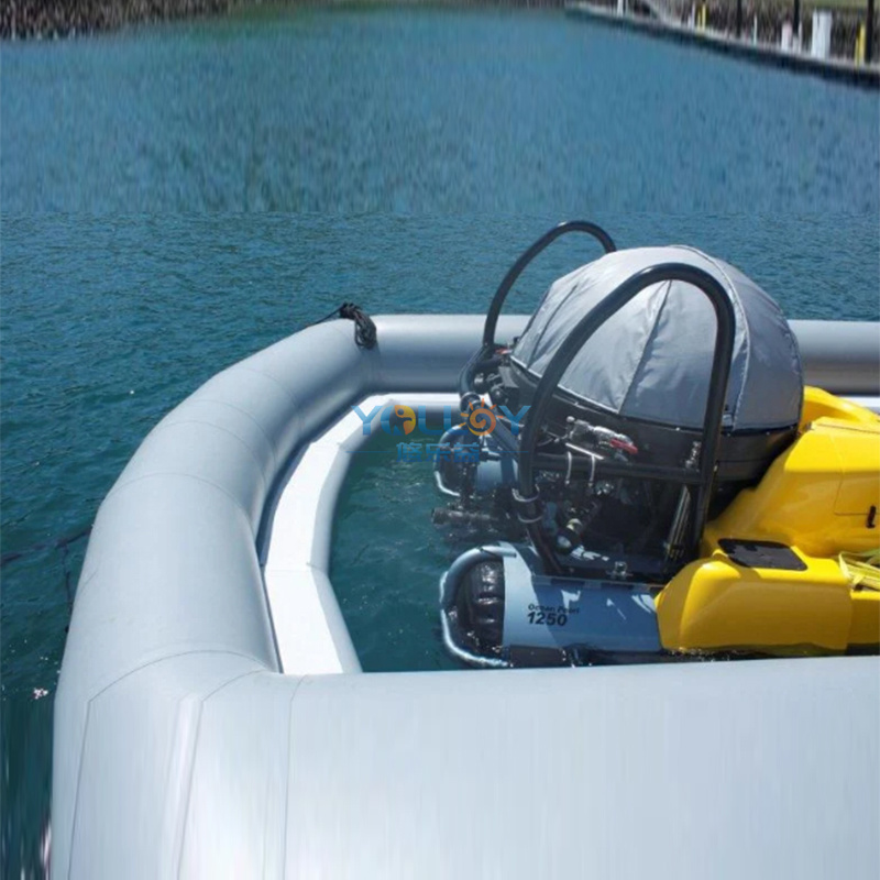 Muelle flotante inflable para motos acuáticas con muelle flotante Air-Dock para yates (4)