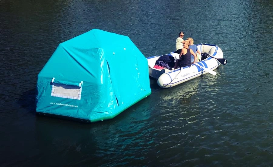 Carpa de agua inflable