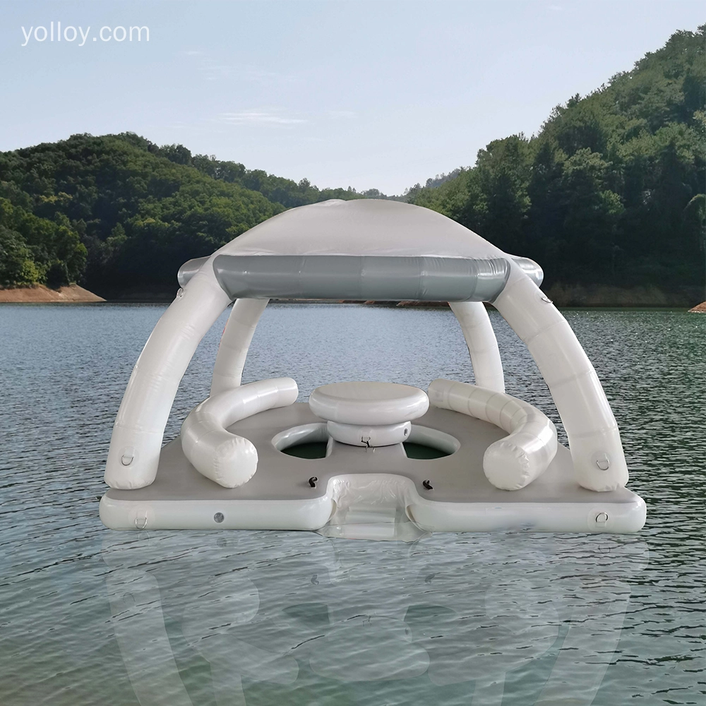 plataforma flotante inflable