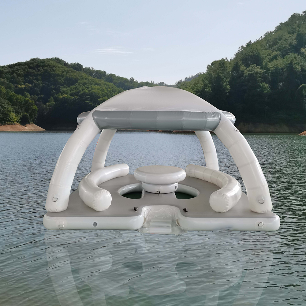 plataforma flotante inflable