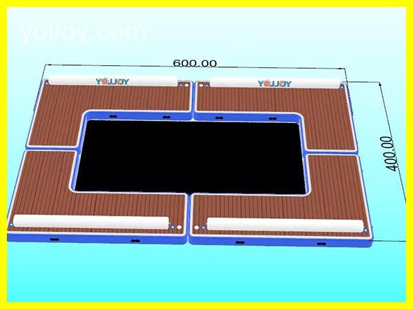 Dermaga Sofa Apung Tiup Kolam Renang Platform Udara Untuk Kelautan-6