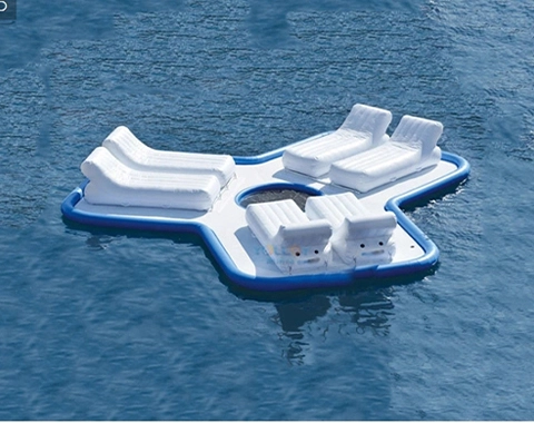 Aufblasbare schwimmende Sofainsel mit Sofa für Yacht (6 Sitze)