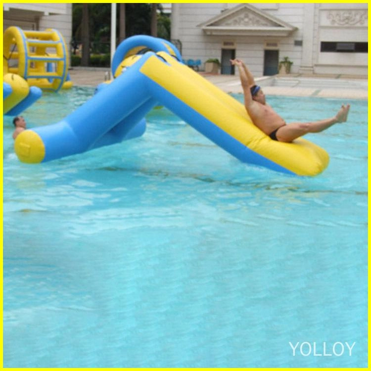 Inflatable Floating Water Slide Toys With Climbing Wall (2)