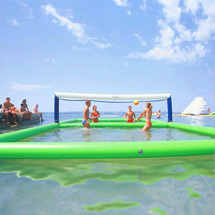 Juguetes acuáticos inflables de playa de verano Cancha de voleibol flotante Piscina (6)